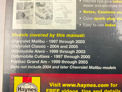 Haynes 38026 Repair Manual 1997-03 Malibu, 1999-04 Alero, 1999-05 Grand Am