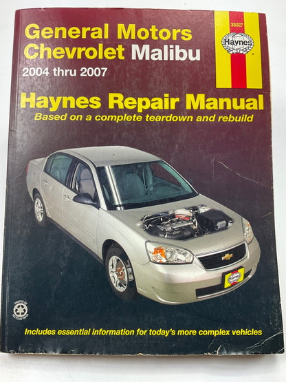 OPENED - Haynes 38027 Repair Manual For 2004-2007 Chevrolet Malibu