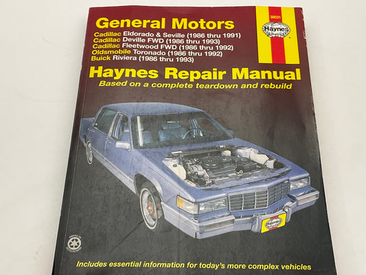 OPENED - Haynes 38031 Repair Manual 1986-1993 General Motors