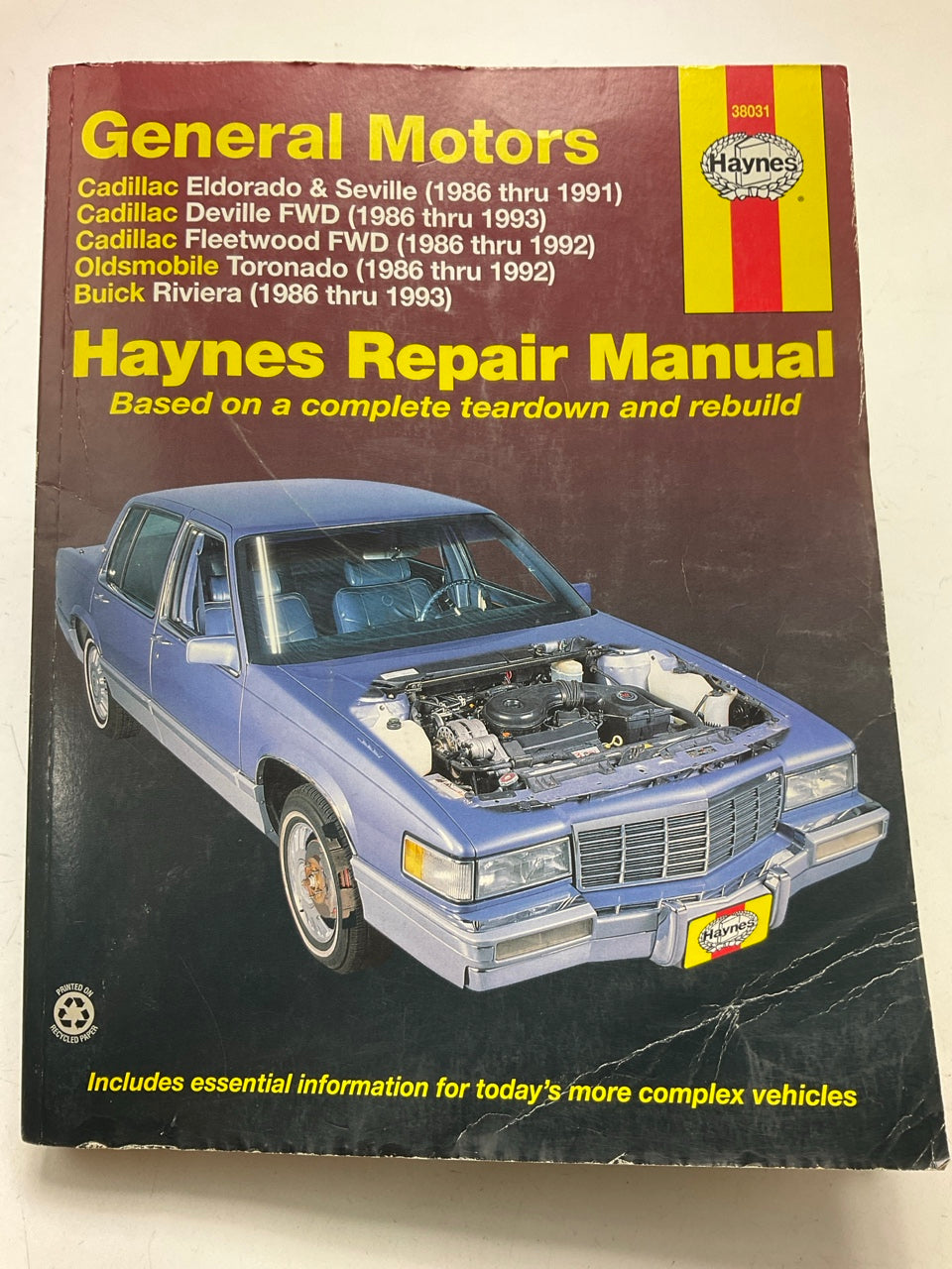 USED - Haynes 38031 Manual Repair For 1986-1992 GM