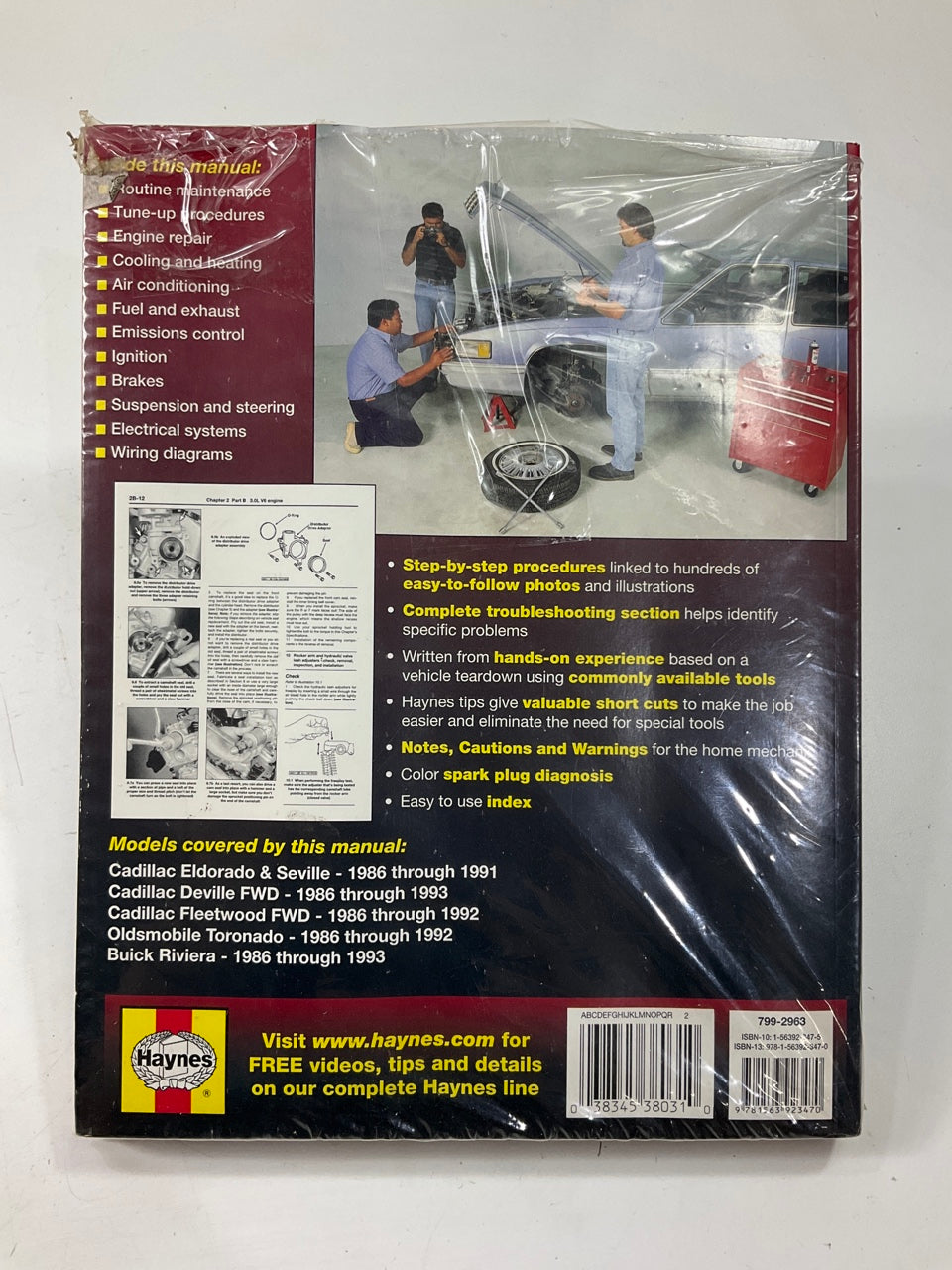 Haynes 38031 Repair Manual 1986-1993 General Motors - SEALED