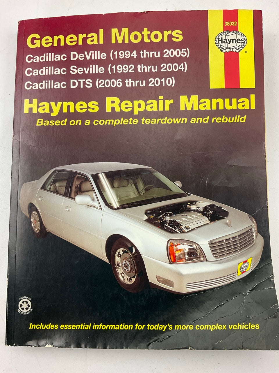 Haynes 38032 Repair Manual For 92-04 Seville, 92-05 DeVille, 06-10 DTS - OPEN