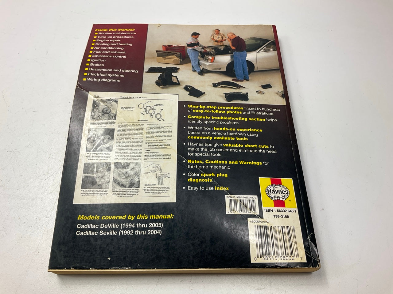 DAMAGED COVER - Haynes 38032 Repair Manual For 92-04 Seville, 92-05 DeVille