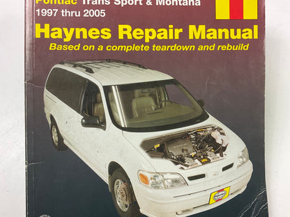 Haynes 38036 Repair Manual - Venture, Silhouette, Trans Sport, Montana - OPENED