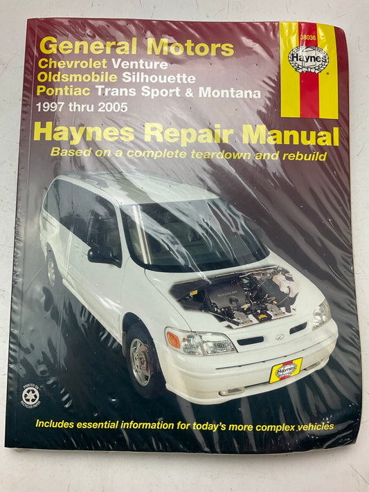 Haynes 38036 Repair Manual For 1997-05 Venture, Sihouette, Trans Sport, Venture