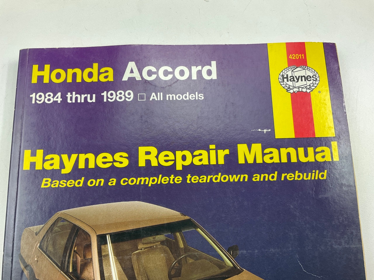 OPENED - HAYNES 42011 Repair Manual For 1984-1989 Honda Accord