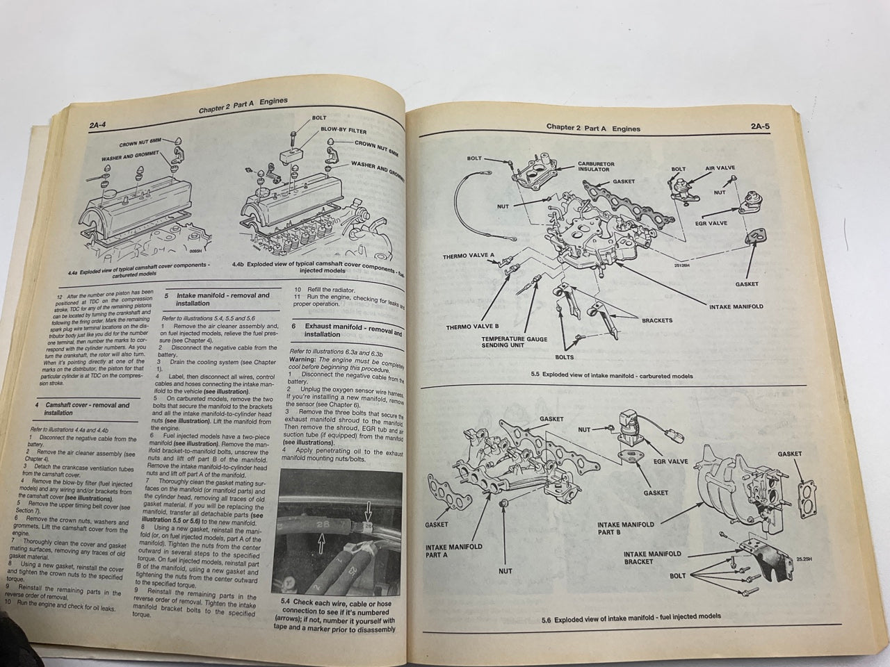 OPENED - HAYNES 42011 Repair Manual For 1984-1989 Honda Accord