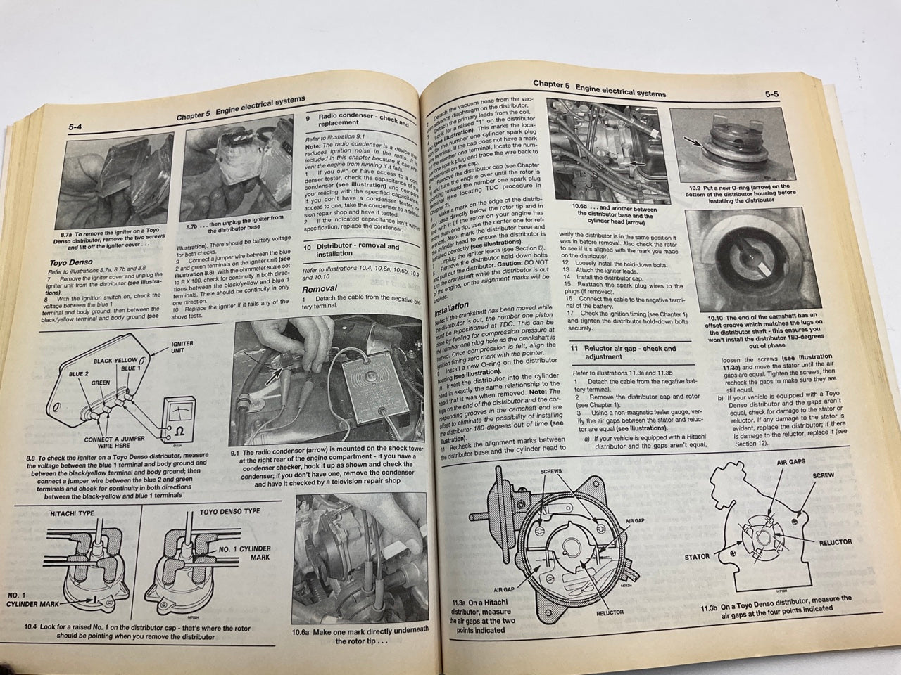 OPENED - HAYNES 42011 Repair Manual For 1984-1989 Honda Accord