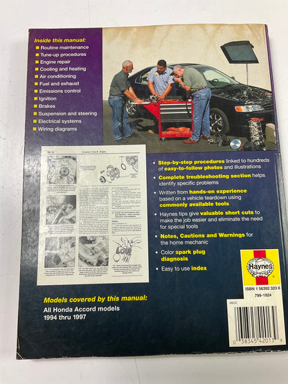 OPENED - Haynes 42013 Repair Manual For 1994-1997 Honda Accord