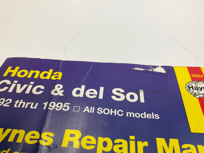 FRONT PAGE TORN - Haynes 42024 Repair Manual For 1992-1995 Honda Civic