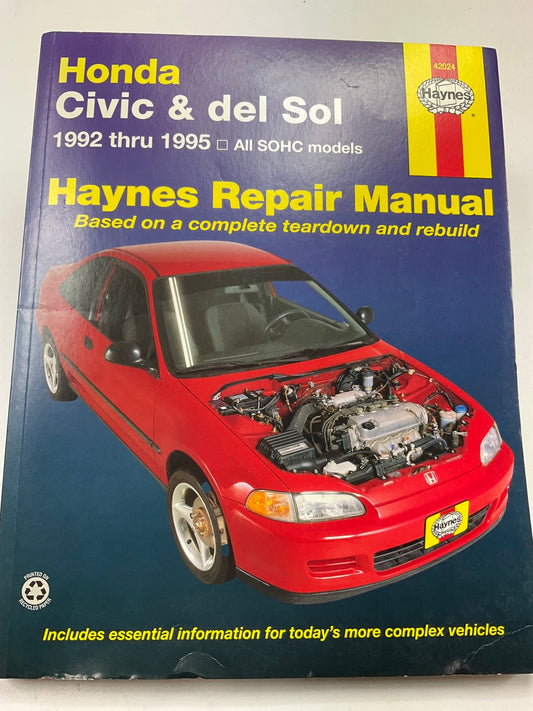 Haynes 42024 Repair Manual For 1992-1995 Honda Civic