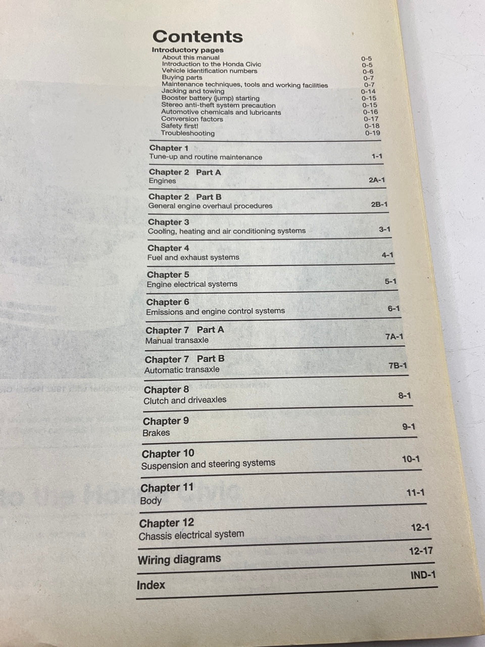 Haynes 42024 Repair Manual For 1992-1995 Honda Civic