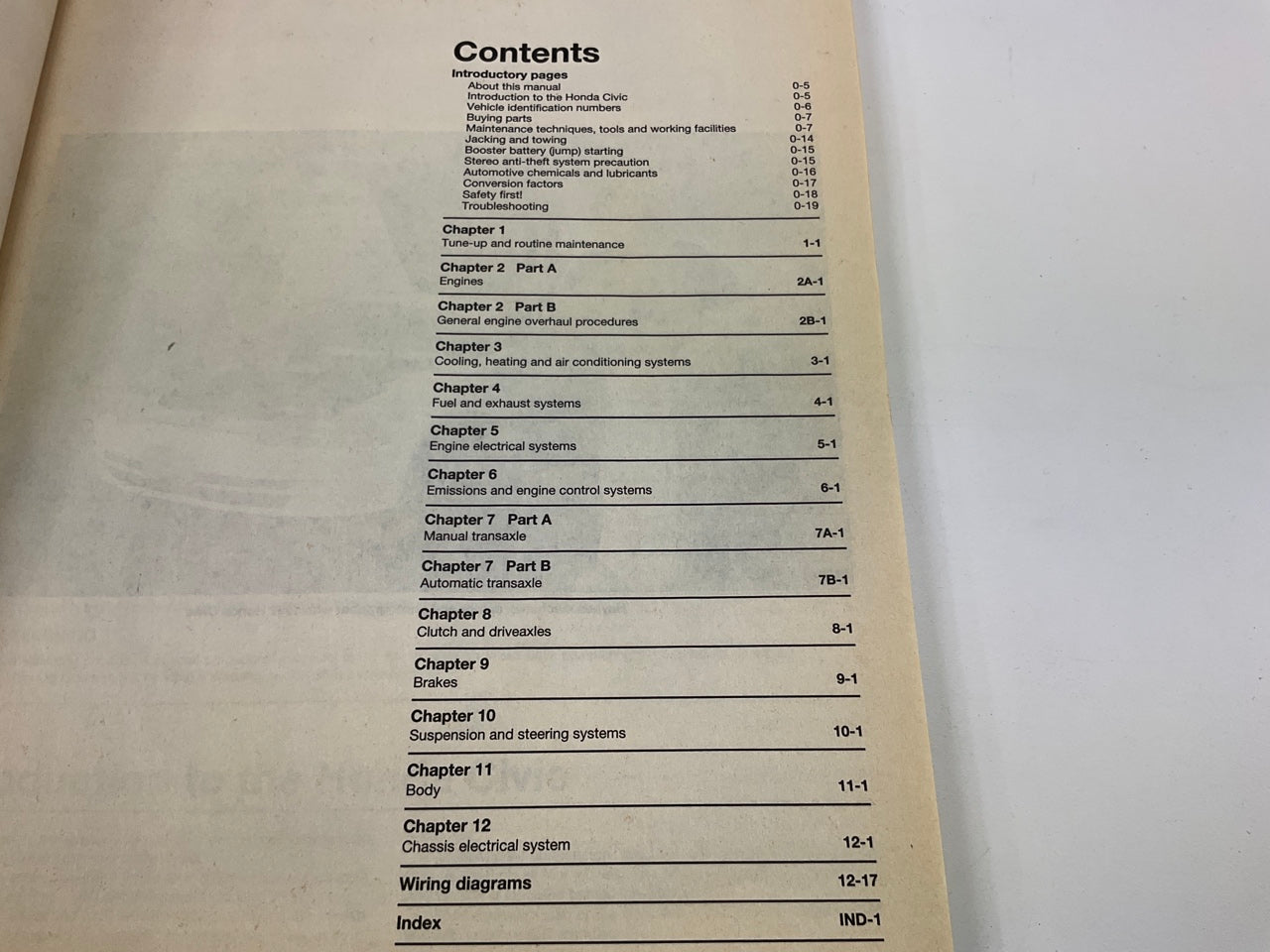 Haynes 42024 Repair Manual For 1992-1995 Honda Civic - USED