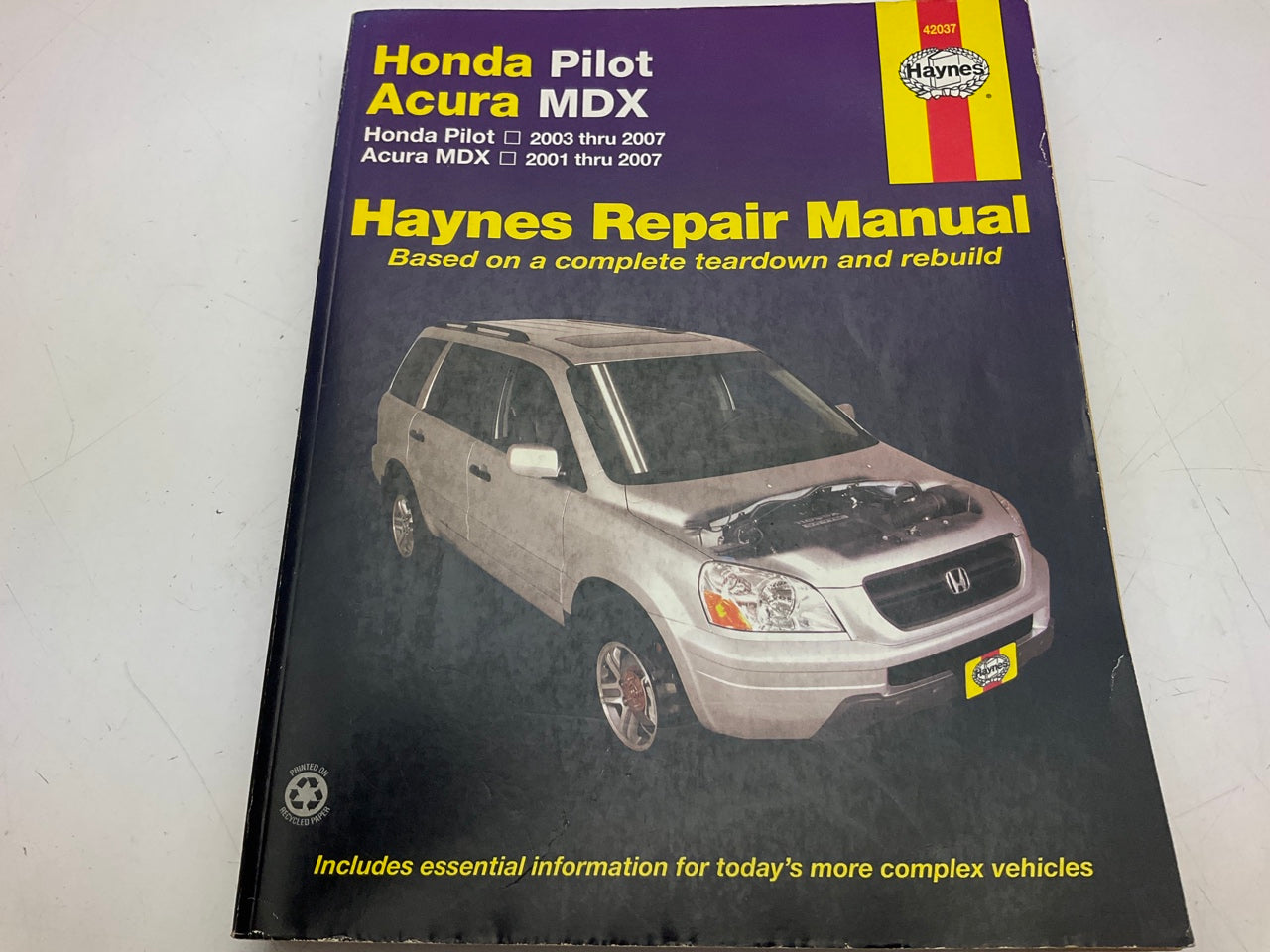 Haynes 42037 Repair Manual For 2003-2007 Honda Pilot, 2006-07 Ridgeline - OPENED