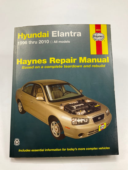 OPENED, NEW - Haynes 43010 Repair Manual For 1996-2010 Hyundai Elantra