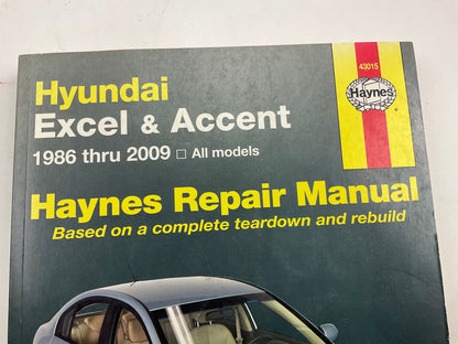 Haynes 43015 Repair Manual For 1986-2009 Hyundai Excel & Accent