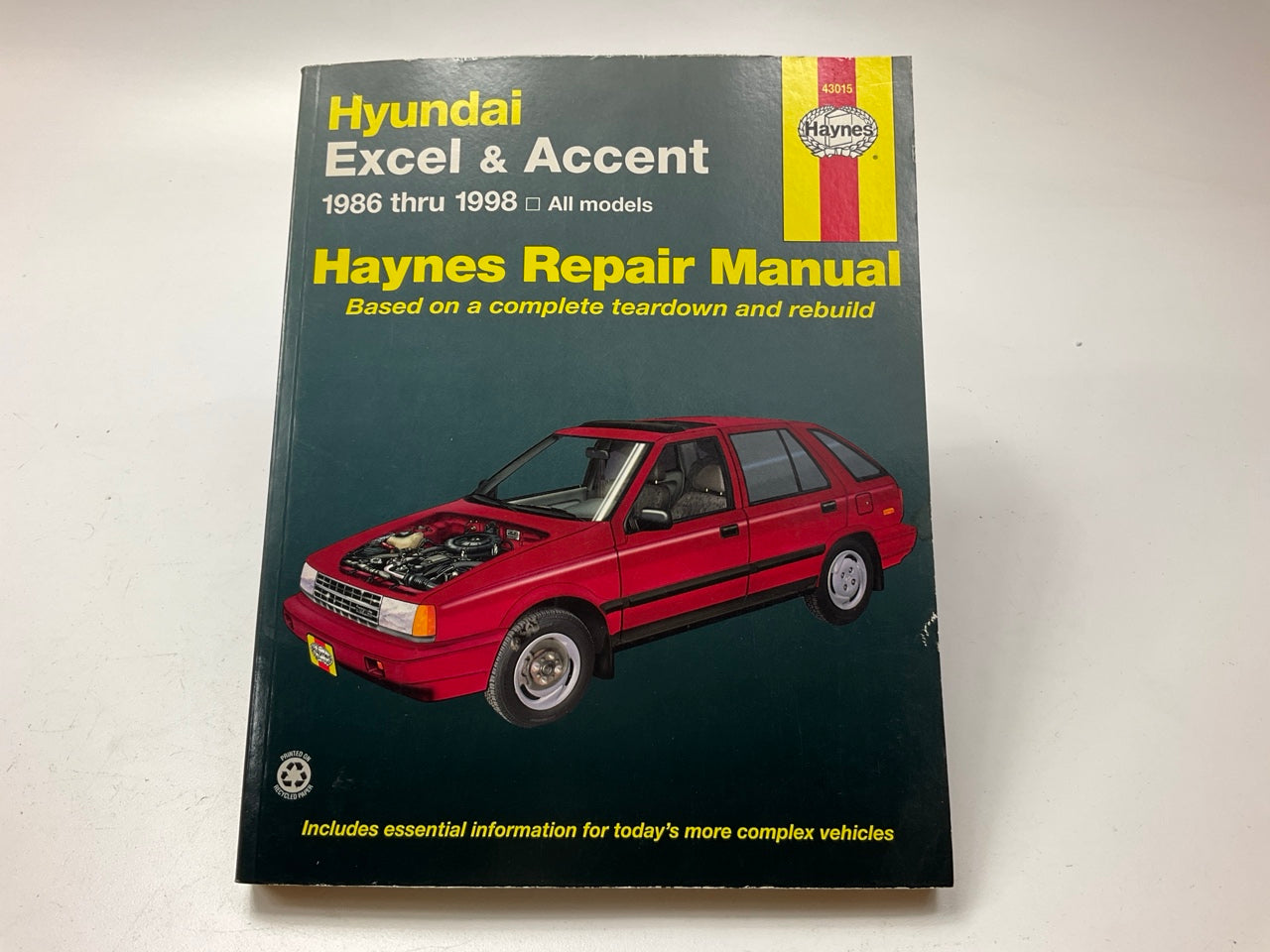 OPEN - Haynes 43015 Repair Manual For 1986-1998 Hyundai Excel & Accent