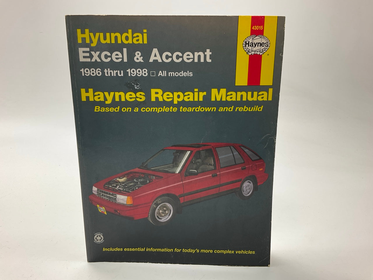 USED #2 - Haynes 43015 Repair Manual For 1986-1998 Hyundai Excel & Accent