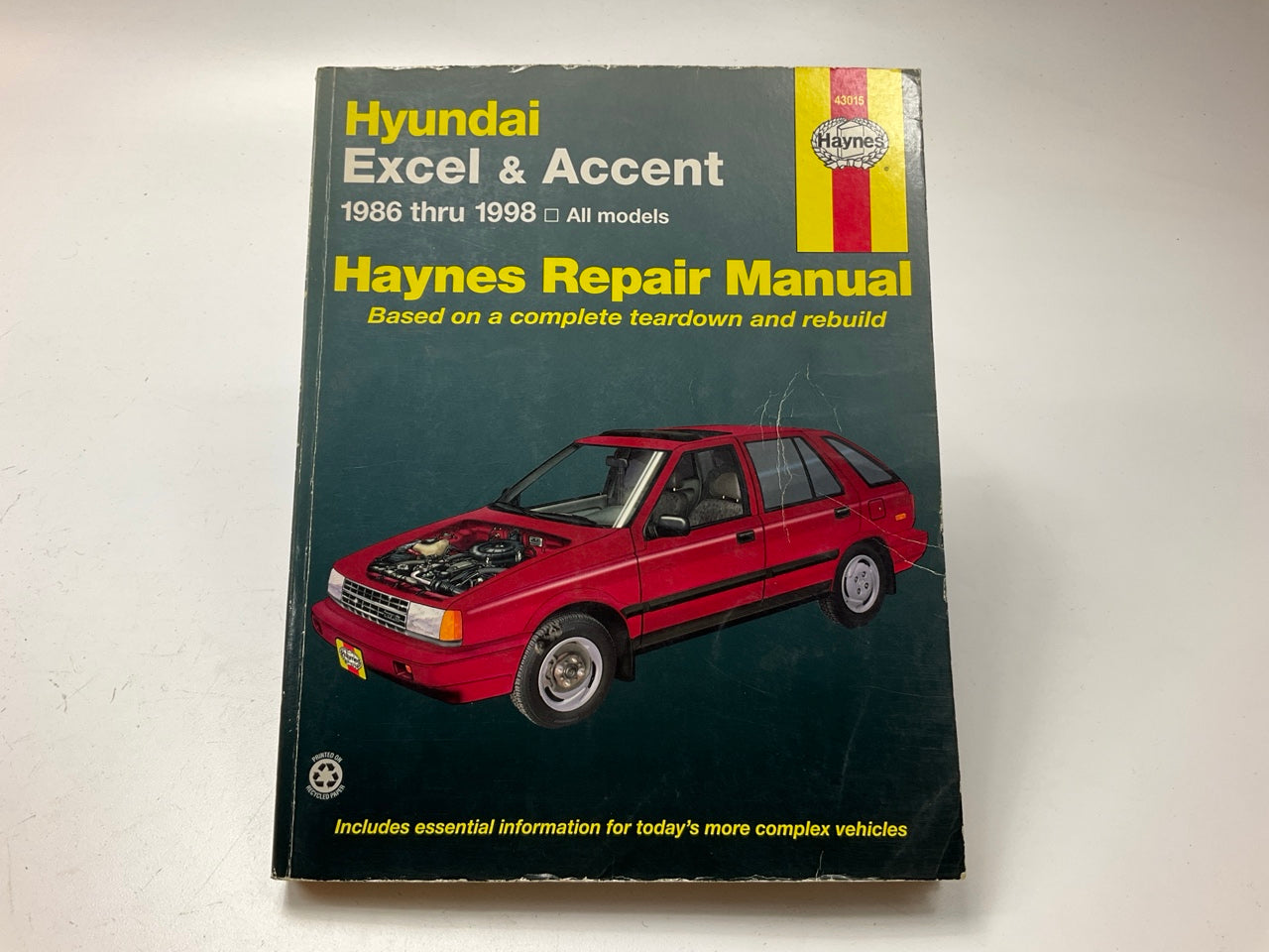 USED - Haynes 43015 Repair Manual For 1986-1998 Hyundai Excel & Accent