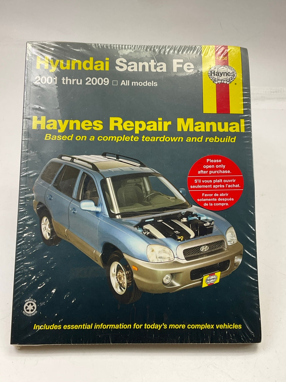 SEALED - Haynes 43050 Repair Manual For 2001-2009 Hyundai Santa Fe
