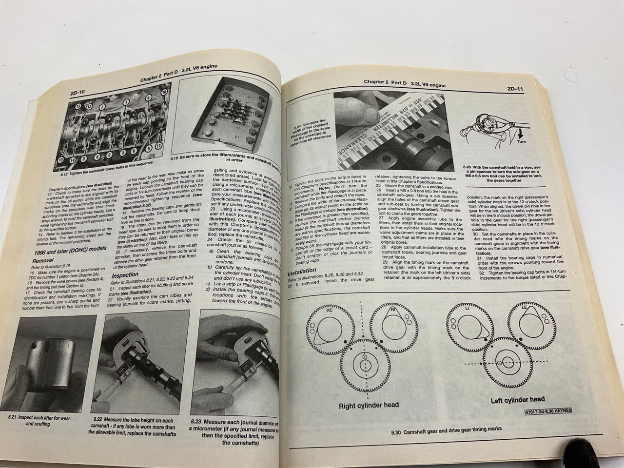 OPENED - Haynes 47017 Repair Manual - 1995-02 Honda Passport, 91-02 Isuzu Rodeo