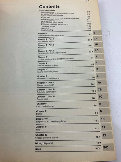 OPENED - Haynes 47020 Repair Manual For 1981-1993 Isuzu Pickup, 84-91 Trooper