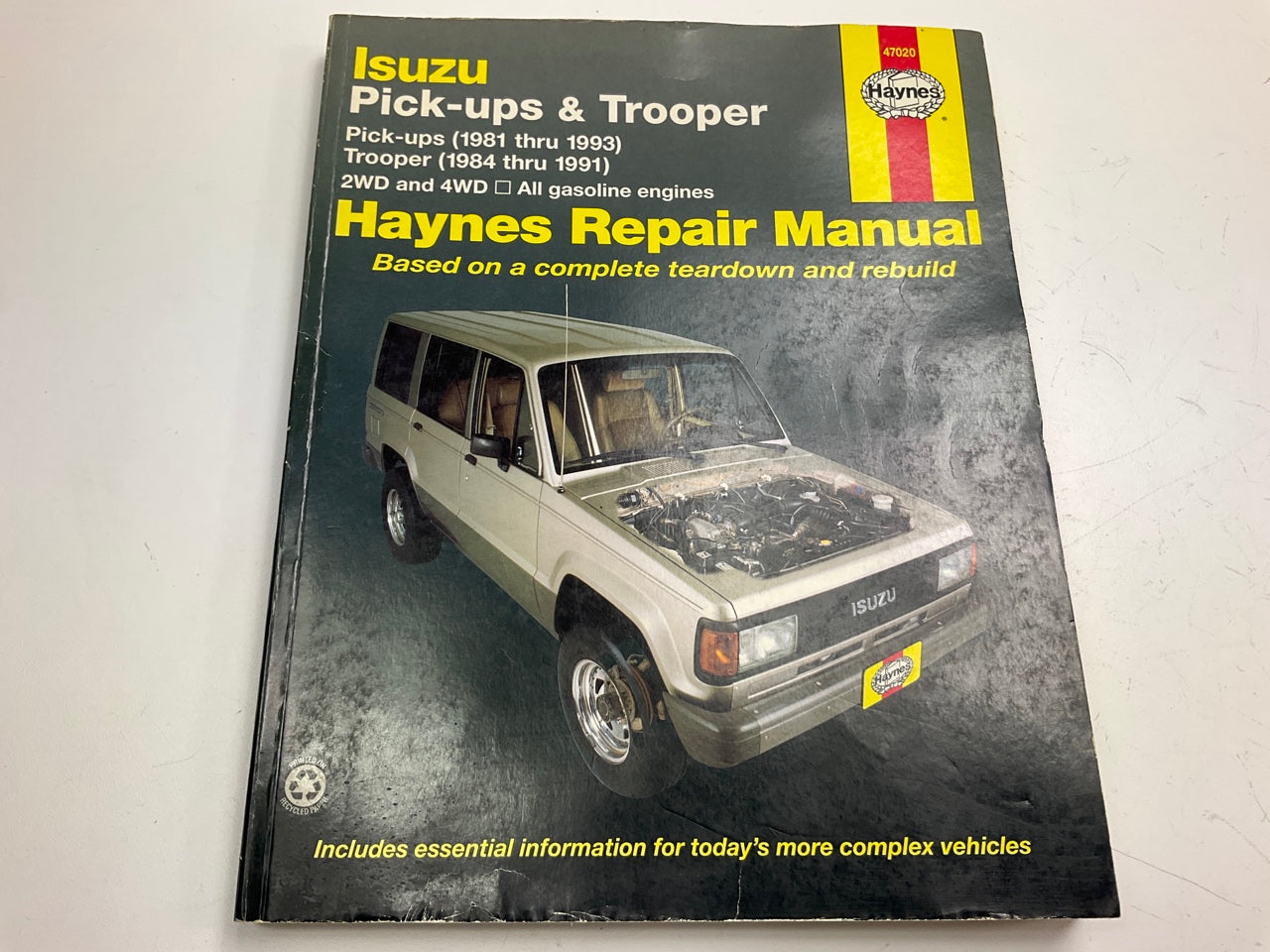 Haynes 47020 Repair Manual For 1981-1993 Isuzu Pickup, 1984-1991 Trooper, USED