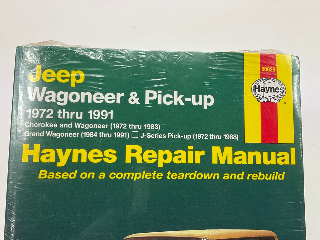 Haynes 50029 Repair Manual For 1972-1991 Jeep Wagoneer & Pickup - SEALED