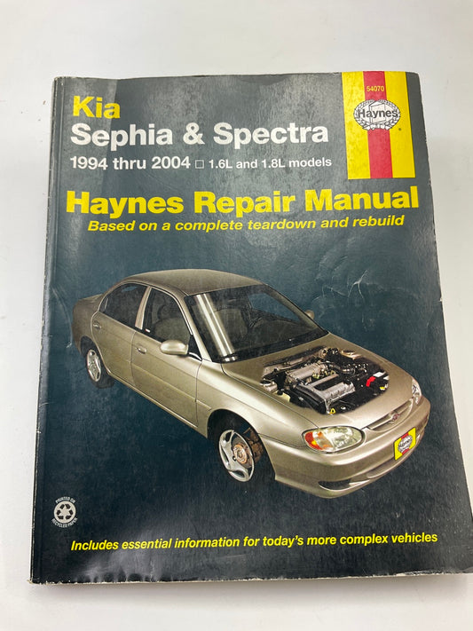 Haynes 54070 Repair Manual For 1994-2001 Kia Sephia, 2000-04 Spectra