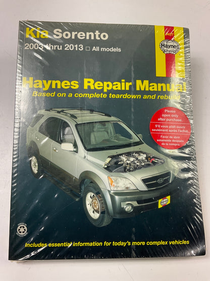 Haynes 54077 Repair Manual For 2003-2013 Kia Sorento - SEALED