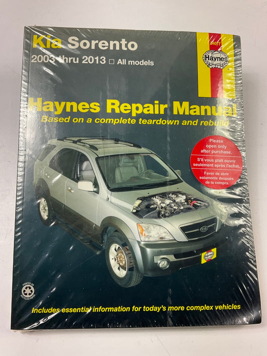 Haynes 54077 Repair Manual For 2003-2013 Kia Sorento - SEALED