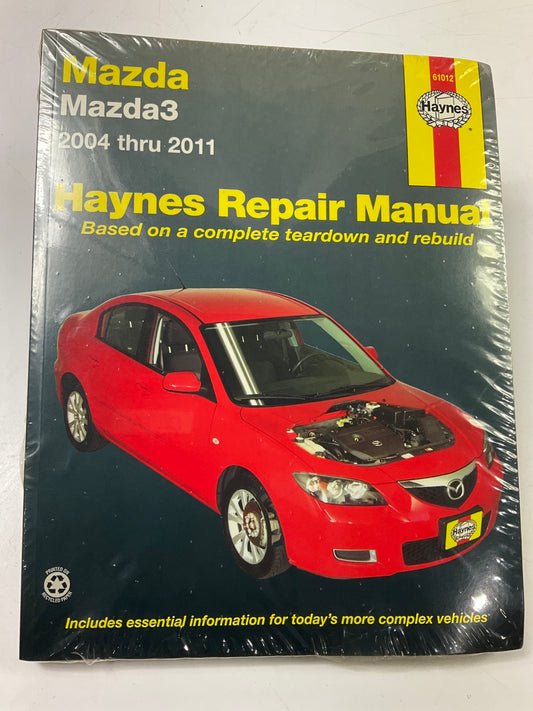 Haynes 61012 Repair Manual For 2004-2011 Mazda 3 - SEALED