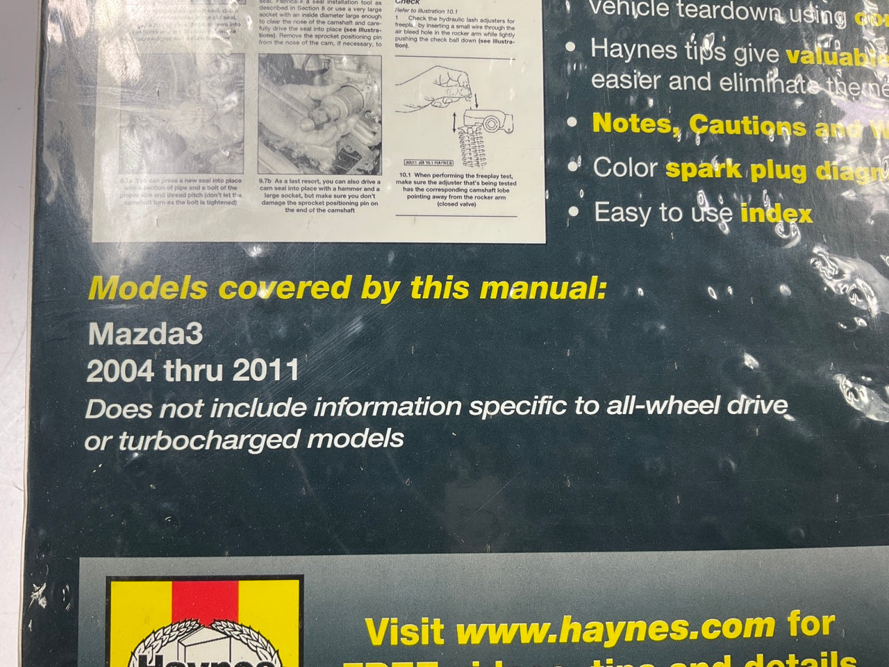 Haynes 61012 Repair Manual For 2004-2011 Mazda 3 - SEALED