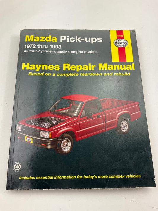 Haynes 61030 Repair Manual For 1972-1993 Mazda Pick-ups - OPENED