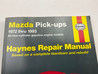 Haynes 61030 Repair Manual For 1972-1993 Mazda Pick-ups - OPENED