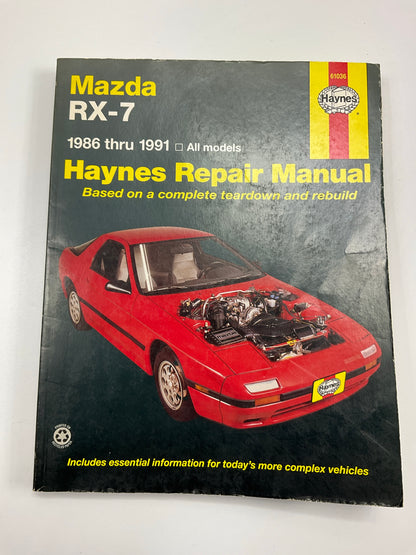 USED - Haynes 61036 Repair Manual For 1986-1991 Mazda RX-7 FC3S