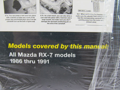 SEALED - Haynes 61036 Repair Manual For 1986-1991 Mazda RX-7 FC3S