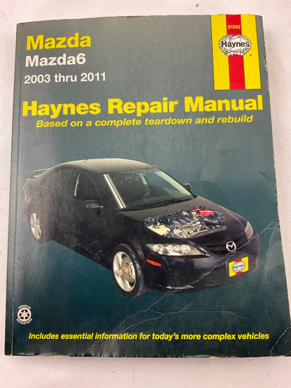 Haynes 61043 Repair Manual For 2003-2011 Mazda 6 - OPEN