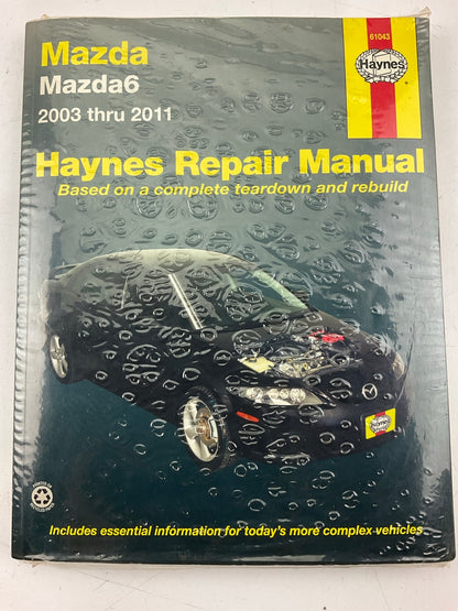 Haynes 61043 Repair Manual For 2003-2011 Mazda 6 - SEALED