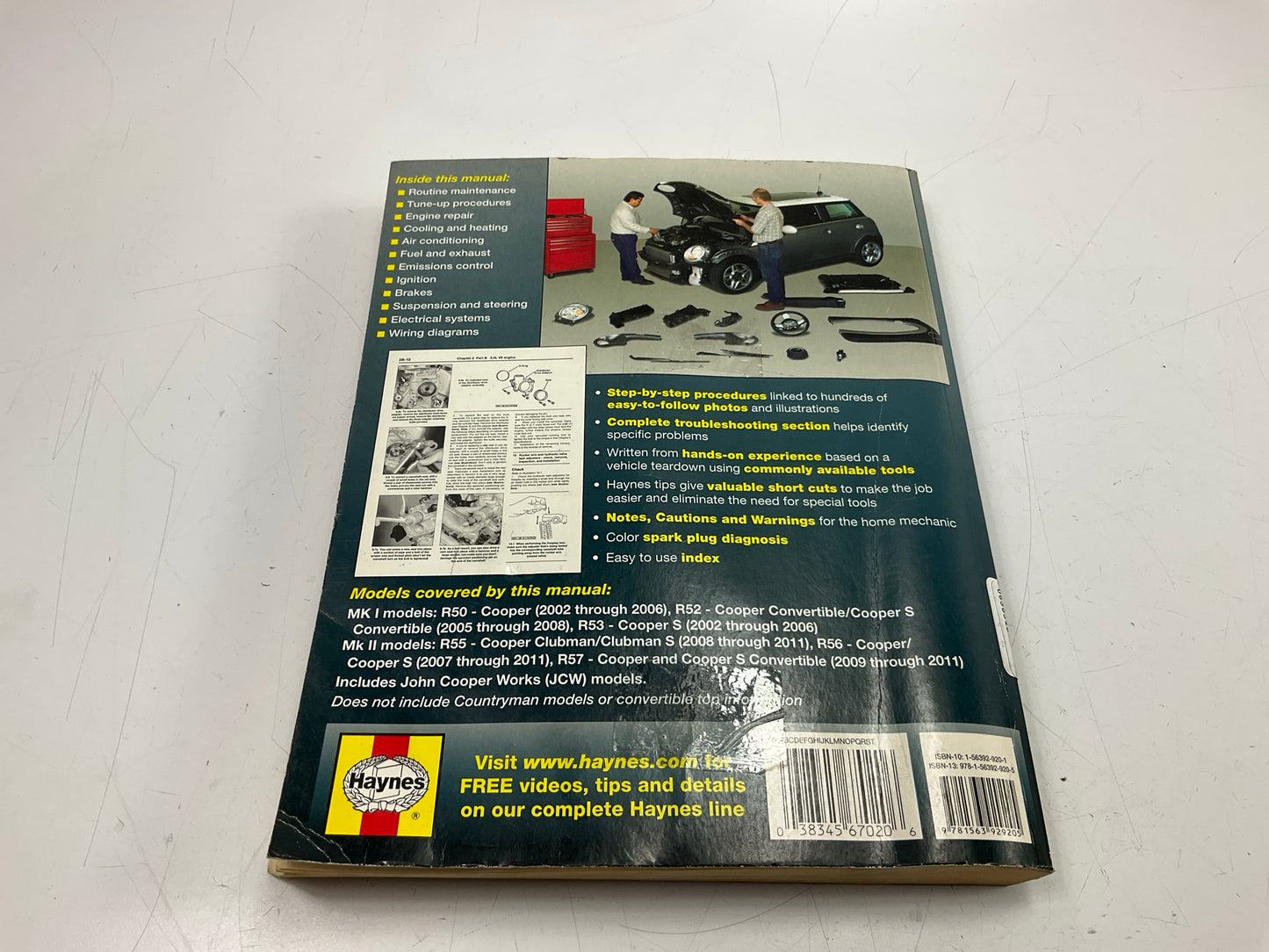 USED - Haynes 67020 Repair Manual For 2002-2011 Mini Cooper