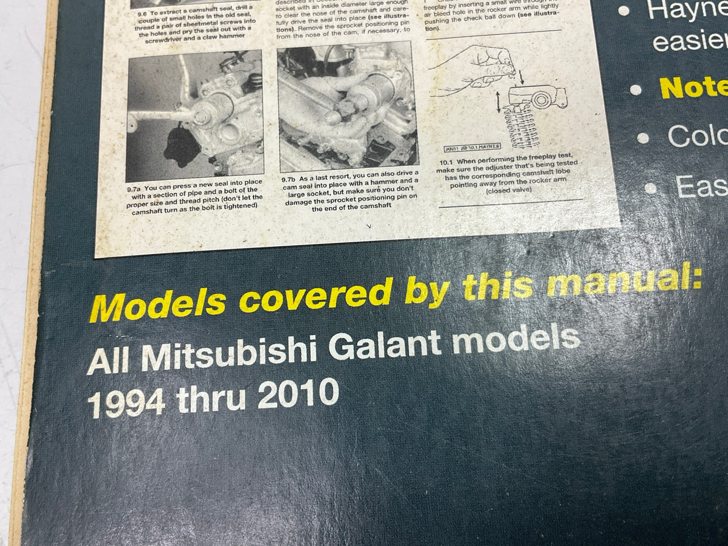 OPEN - Haynes 68035 Repair Manual For 1994-2010 Mitsubishi Galant