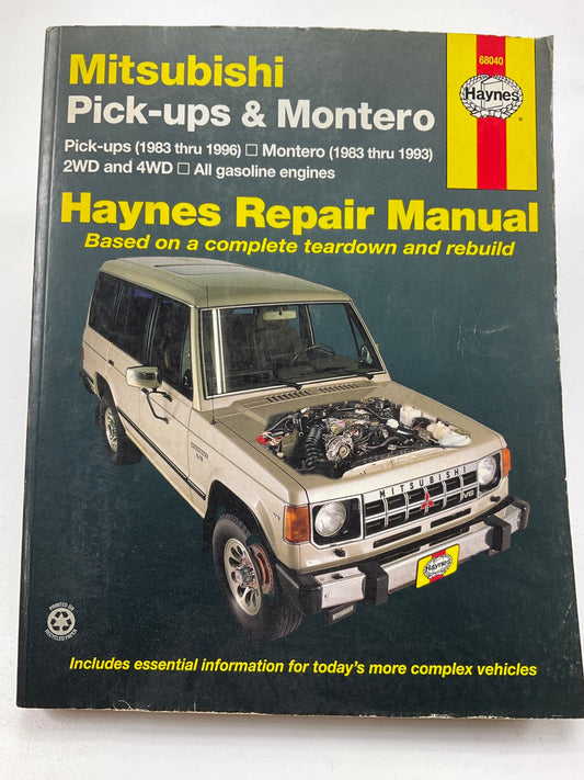 Haynes 68040 Repair Manual 1983-96 Mitsubishi Mighty Max, 83-93 Montero - OPENED