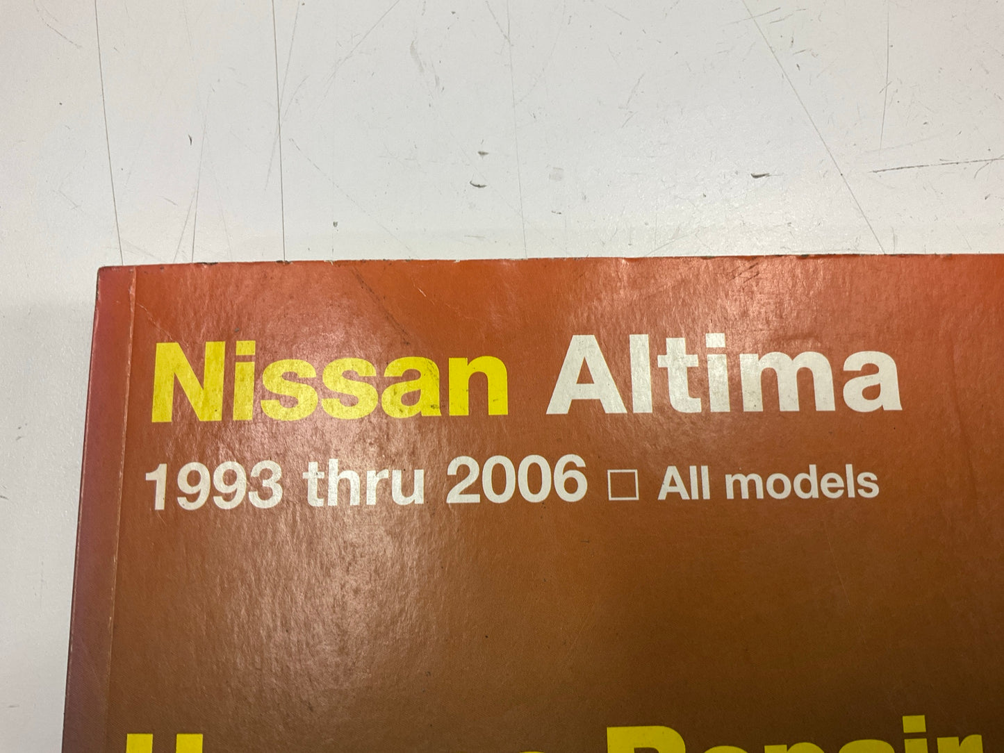 Haynes 72015 Repair Manual For 1993-2006 Nissan Altima - DAMAGED