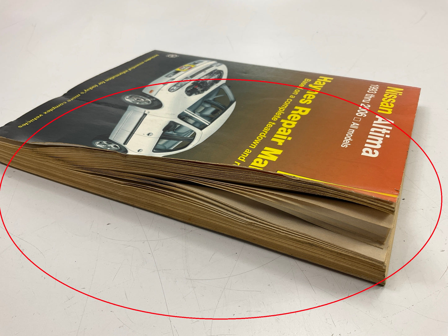 Haynes 72015 Repair Manual For 1993-2006 Nissan Altima - DAMAGED