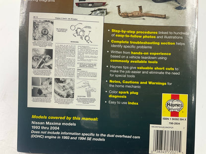 SEALED - Haynes 72021 Repair Manual For 1993-2004 Nissan Maxima