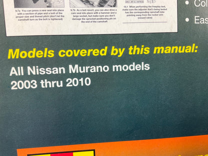 Haynes 72025 Repair Manual For 2003-2010 Nissan Murano - OPENED