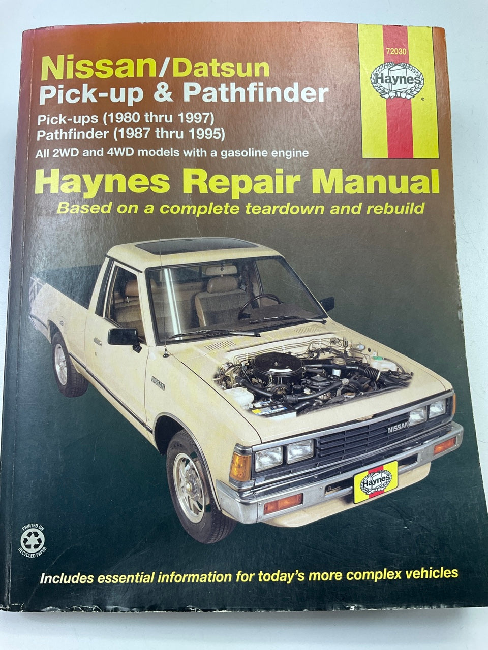 OPENED - Haynes 72030 Repair Manual For 80-97 Nissan Pickup, 1987-95 Pathfinder