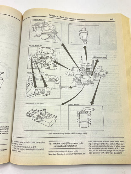 OPENED - Haynes 72030 Repair Manual For 80-97 Nissan Pickup, 1987-95 Pathfinder