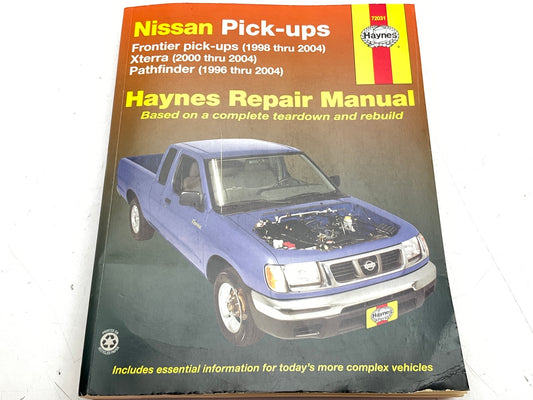 OPENED - Haynes 72031 Repair Manual For 96-04 Nissan Pathfinder, 98-04 Frontier