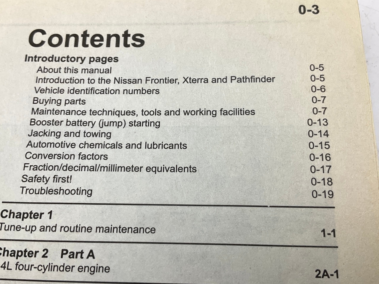 OPENED - Haynes 72031 Repair Manual For 96-04 Nissan Pathfinder, 98-04 Frontier
